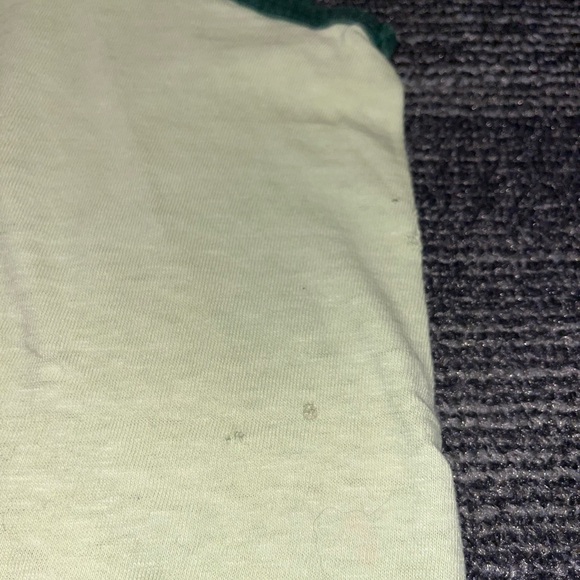 Vintage 1970s Hawaii Hang Loose Shaka Tank Top Light Sage Green Trim - Picture 4 of 4